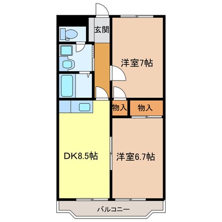 掛川駅 車移動12分  5.4km 3階の物件間取画像